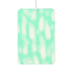 Désodorisant Pour Voiture Pastel vert blanc rayures d'aquarelle abstraite pa