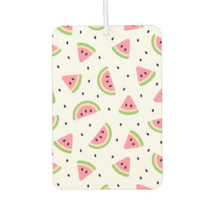Désodorisant Pour Voiture Pastèque rose, Graines de pastèque, Motif d'été