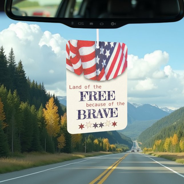 Désodorisant Pour Voiture Patriotique Bund Dieu bénit l'Amérique (Créateur téléchargé)