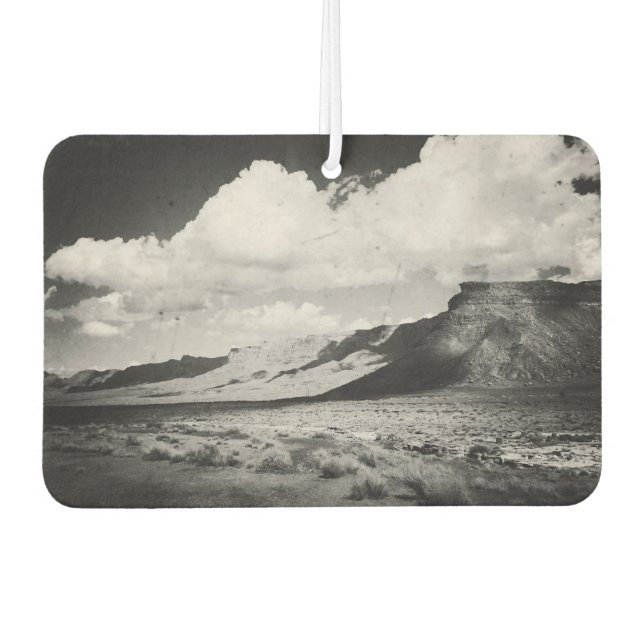 Désodorisant Pour Voiture Paysage noir et blanc du sud-ouest de la montagne  (Devant)