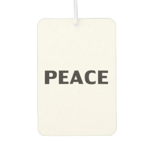 Désodorisant Pour Voiture Peace noir blanc minimaliste voiture simple modern