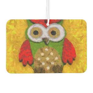 Désodorisant Pour Voiture Peinture de hibou