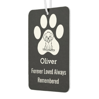 Désodorisant Pour Voiture Personalized Modern Cute Dog Paw Forever Loved Pet