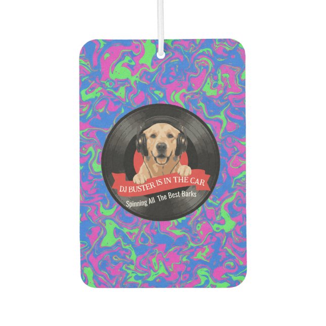 Désodorisant Pour Voiture Personalized Pet Photo and Text (Devant)