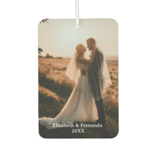 Désodorisant Pour Voiture Personnalisé 20XX Juste Marié Couple