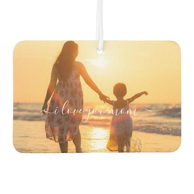 Désodorisant Pour Voiture Personnalisé Votre Maman Photo Voiture Air Freshen (Devant)