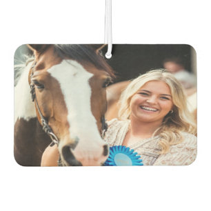 Désodorisant Pour Voiture Personnaliser la photo de cheval de bétail de spec