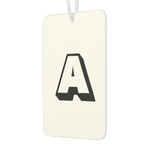 Désodorisant Pour Voiture Personnaliser, personnaliser alphabet premier mono