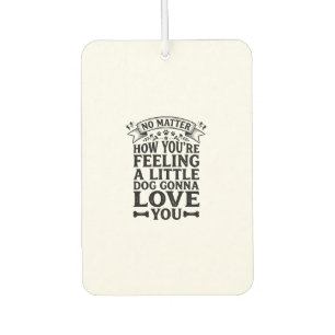 Désodorisant Pour Voiture Petit Chien Amour Vous Conception de Typographie V