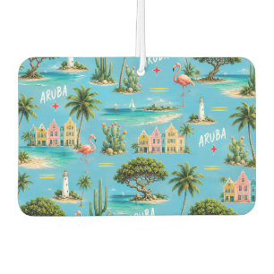 Désodorisant Pour Voiture Phare de l'île des Caraïbes d'Aruba voyage souveni