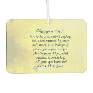 Désodorisant Pour Voiture Philippiens 4:7 La paix de Dieu gardera votre coeu