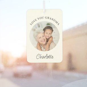 Désodorisant Pour Voiture Photo d'amour pour grand-mère