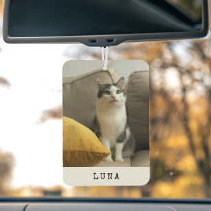 Désodorisant Pour Voiture Photo de chat simple moderne