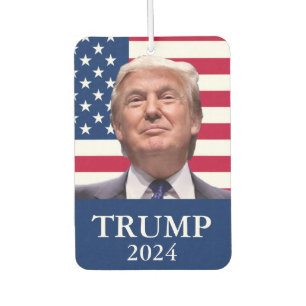 Désodorisant Pour Voiture Photo Donald Trump - Président 2024