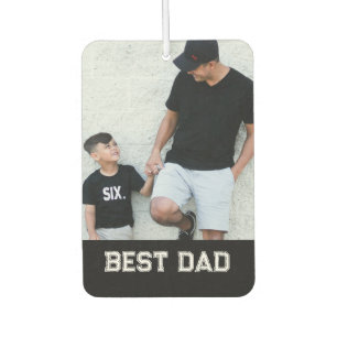 Désodorisant Pour Voiture Photo 'Meilleur Papa' personnalisable pour la fête
