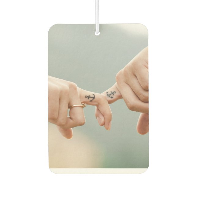 Désodorisant Pour Voiture Photo personnalisée Air Freshener vos photos roman (Devant)
