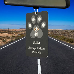 Désodorisant Pour Voiture Photo personnalisée drôle de patte de chien avec n
