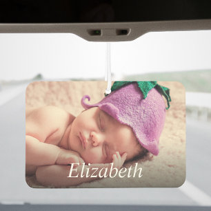 Désodorisant Pour Voiture Photo Personnalisée Et Nom Unique Personnalisé