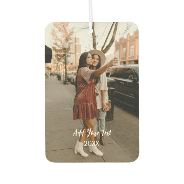 Désodorisant Pour Voiture Photo personnalisée Voiture Air Freshener (Devant)