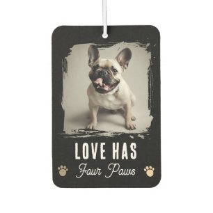 Désodorisant Pour Voiture Photo selfie chien amour quatre pattes