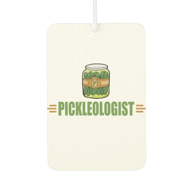 Désodorisant Pour Voiture PICKLEOLOGISTE FunNY PiCKLE LoVERS (Devant)