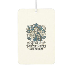 Désodorisant Pour Voiture Pièces de puzzle Jésus pas autisme Pièces de puzzl
