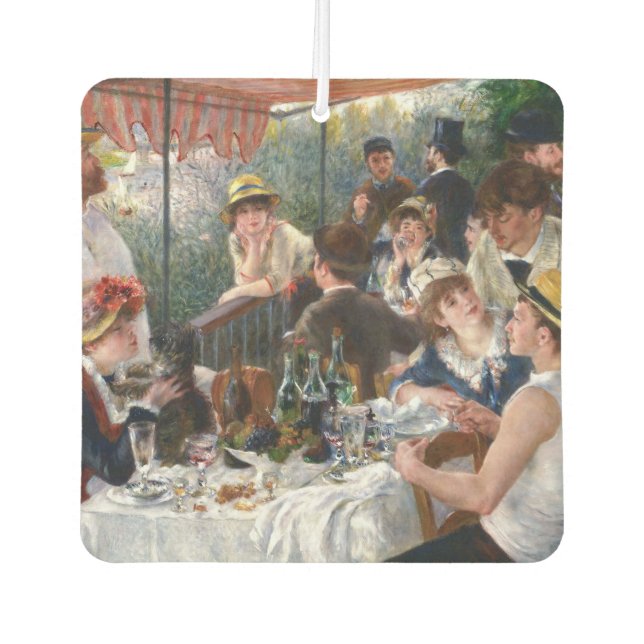 Désodorisant Pour Voiture Pierre-Auguste Renoir - Déjeuner de la fête nautiq (Devant)