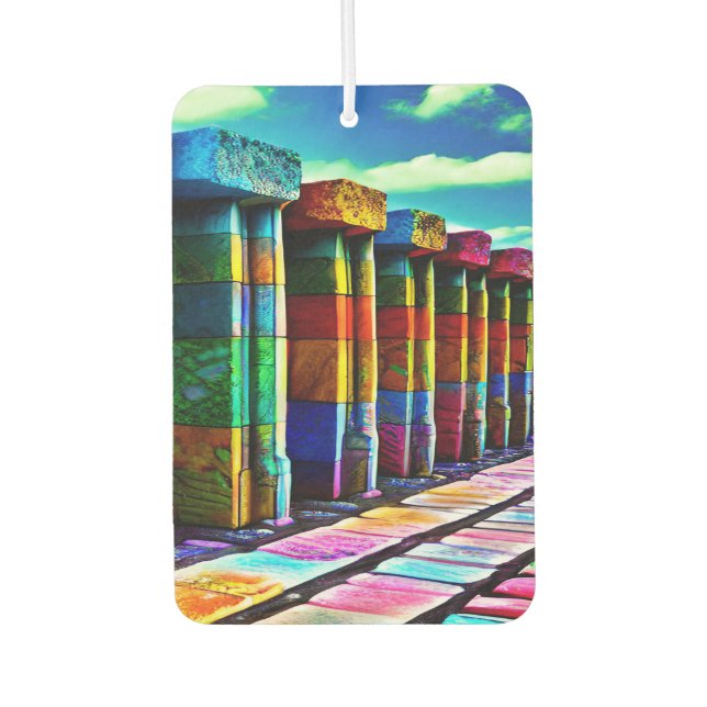 Désodorisant Pour Voiture Pierres psychédéliques (Devant)