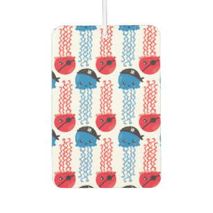 Désodorisant Pour Voiture Pirate Jellyfish, Motif de méduses, Sea Animaux