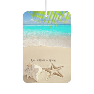 Désodorisant Pour Voiture Plage tropicale, Bord de mer, Coquillage