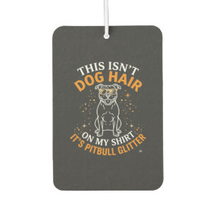 Désodorisant Pour Voiture Poils de chien Pitbull Paillettes portant des lune