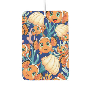 Désodorisant Pour Voiture Poisson clown Dessin animé mignon Famille Sous l'e
