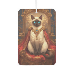 Désodorisant Pour Voiture Portrait de chat siamois royal majestueux