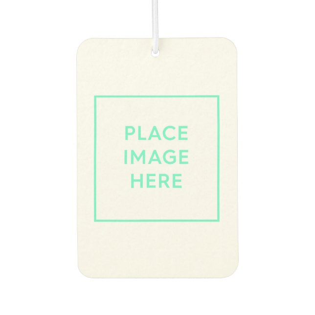 Désodorisant Pour Voiture Portrait Personnalisé Rectangle Air Freshener, Nou (Devant)