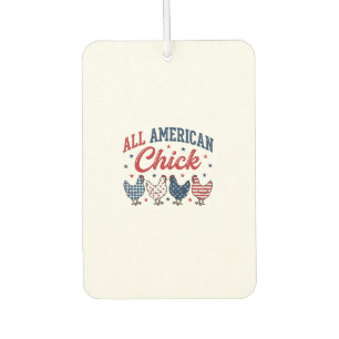 Désodorisant Pour Voiture Poulet Patriotique Américain Création de Chemise_