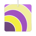 Purple & Gold Cercles Voiture Air Freshner