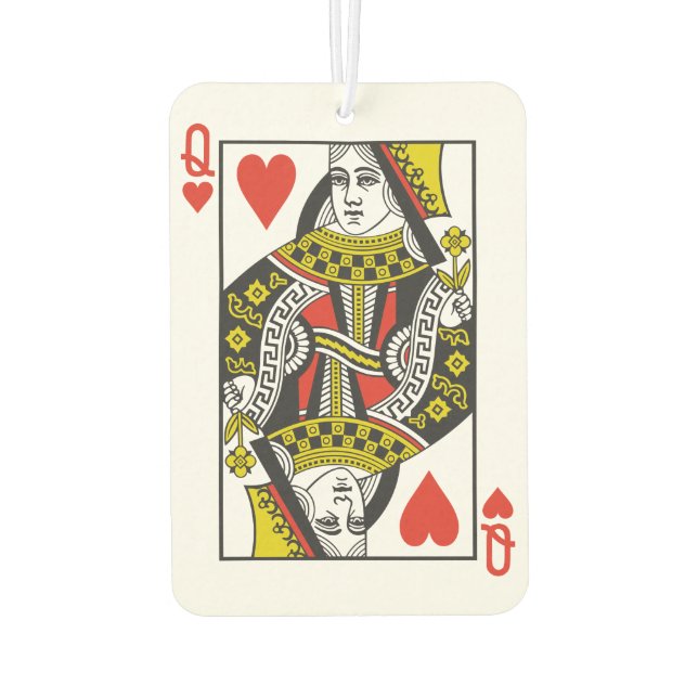 Désodorisant Pour Voiture Queen of Hearts Jouer des cartes (Dos)