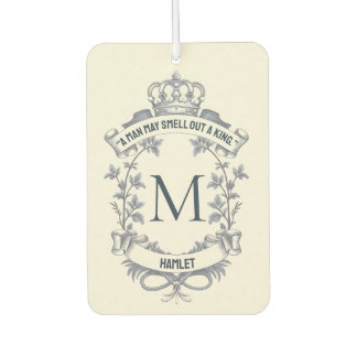 Désodorisant Pour Voiture Quote Vintage Monogramme King sur mesure