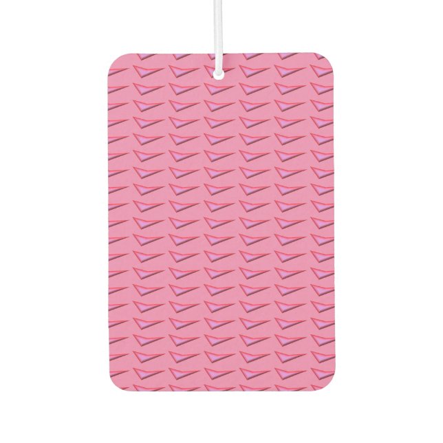 Désodorisant Pour Voiture Rafraîchiseur d'air de voiture en acier rose (Devant)