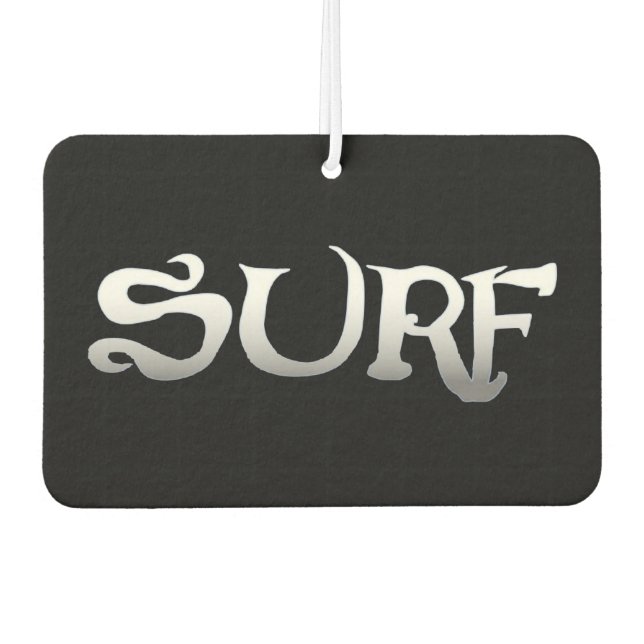 Désodorisant Pour Voiture Rafraîchiseur d'air de voiture noir surf (Devant)