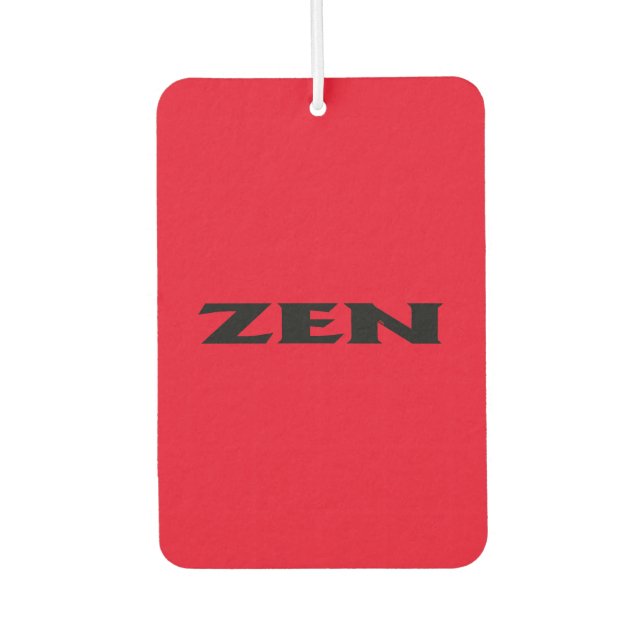 Désodorisant Pour Voiture Rafraîchiseur d'air de voiture noir Zen (Devant)