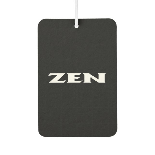 Désodorisant Pour Voiture Rafraîchiseur d'air de voiture noir Zen blanc (Devant)