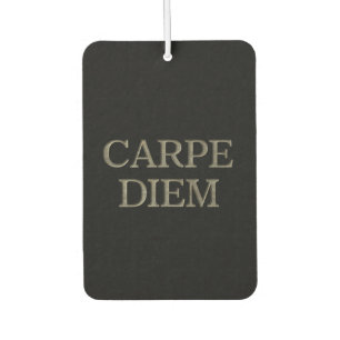 Désodorisant Pour Voiture Rafraîchiseur d'air de voiture noire Carpe Diem