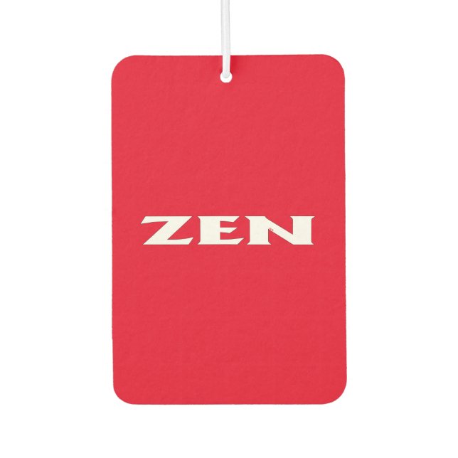 Désodorisant Pour Voiture Rafraîchiseur d'air Zen blanc (Devant)