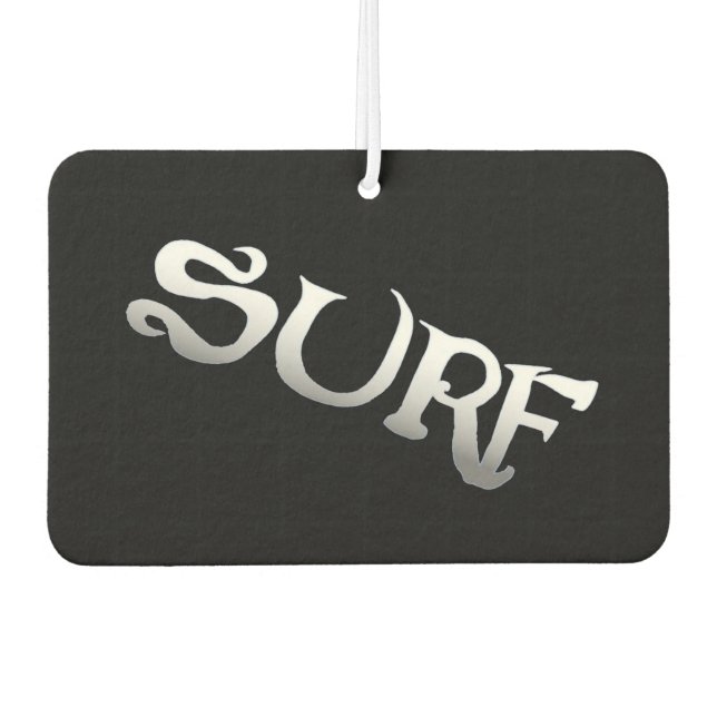 Désodorisant Pour Voiture Rafraîchisseur d'air de voiture incliné noir surf (Devant)