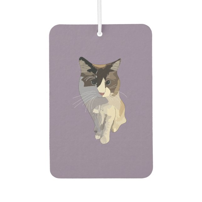Désodorisant Pour Voiture Ragdoll cat, Dusty Purple (Devant)