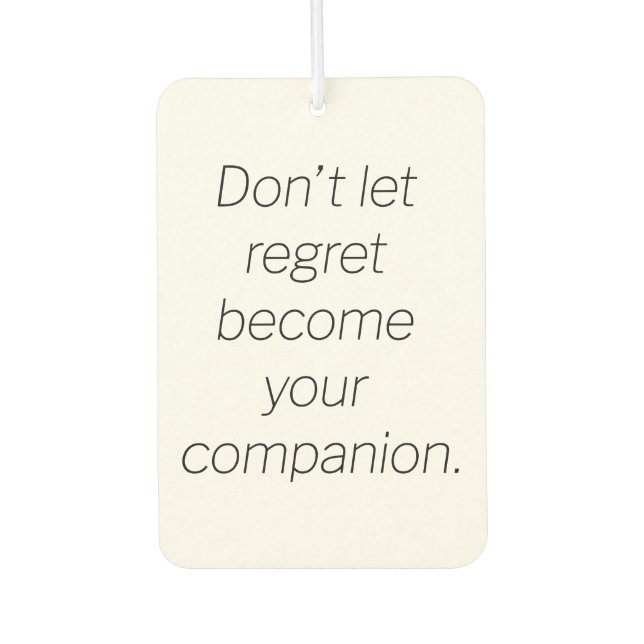 Désodorisant Pour Voiture Regret Air Freshener (Devant)