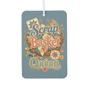 Désodorisant Pour Voiture Reine du panier à tissus Quilter Cottagecore