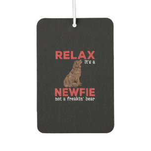Désodorisant Pour Voiture Relax c'est un newfie   Chien mignon de terre-neuv