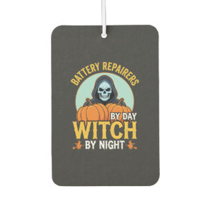 Désodorisant Pour Voiture Réparateur de piles Halloween Sorcière de nuit Des